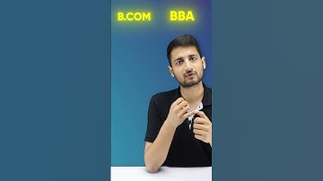 Bcom Vs BBA | Which is better ??? #shorts