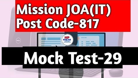 Top 30 Computer MCQs | Mission JOA(IT) Post Code-817 | @ThePioneerClasses
