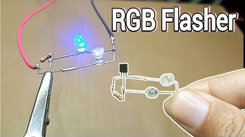How To Make a Flasher with a Transistor bc547 | RGB Led Flasher