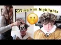 highlighting my brothers hair! | Alyssa Mikesell
