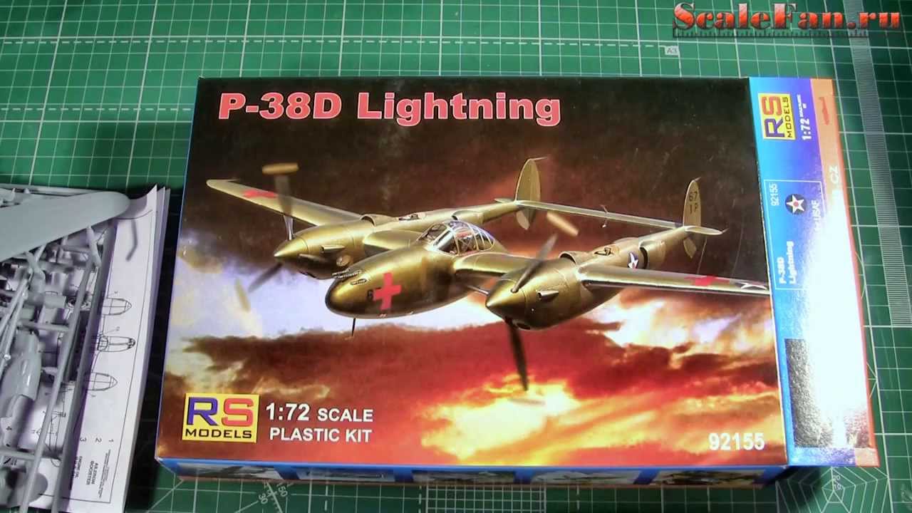38d Model P-38D Lightning RS Models 72 scale - YouTube