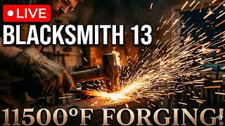 LAGUNA LIVE Forging The Master's Nail! #Blacksmith13 #LiveStream #LagunaBeachCA #ASMR #blacksmithing
