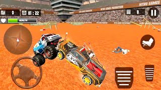 demolition derby car crash monster truck games simulator - android gameplay screenshot 5
