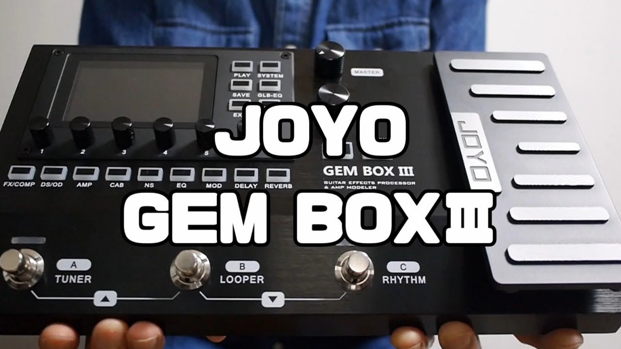 JOYO】GEM BOXⅢ - 新作マルチエフェクターレビュー【ギター】 - YouTube