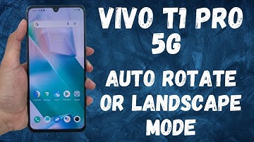 Vivo t1 pro 5g auto rotate or landscape mode how to enable/disable (V2151)