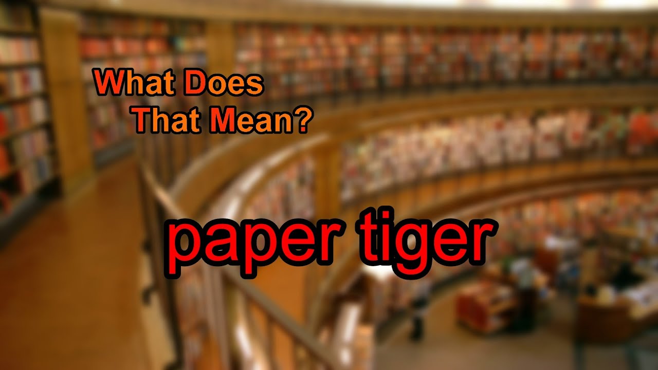 what does the term paper tiger mean