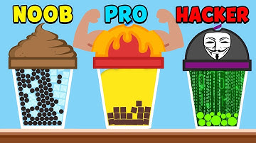 NOOB vs PRO vs HACKER - Bubble Tea