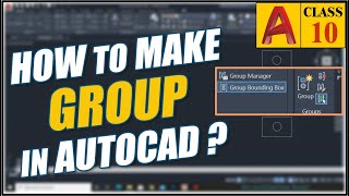 How to Make Group in AutoCAD | AutoCAD Grouping | Class 10 Urdu / Hindi