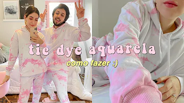 Como deixar secar tie dye?