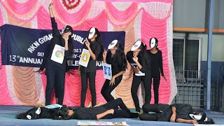 Annual Day - MIME SHOW about Social Media Awareness performed by Higher Secondary Girls