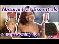 Natural Hair Essentials + Transitioning Tips | aliyah s