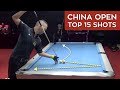 TOP 15 GREAT POOL SHOTS | China Open 2019 (9-Ball Pool)