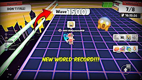 Stumble guys WORLD RECORD wave 1516 in Block Dash Endless!