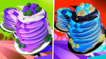 Pancake Run vs Reverse Speed Run   Walkthrough ,iOS Android Colour  Run New Update ( Part : 452 )