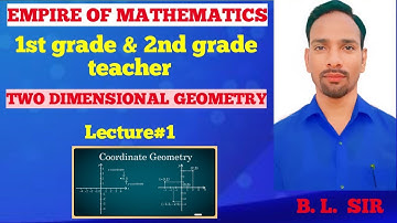 2 Dimension lecture #1  1st &2nd grade #assistent #complex #csir #2d #coordinatesystem