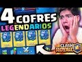 ¡TENGO 4 COFRES LEGENDARIOS! Lo MÁS ÉPICO de Clash Royale - [ANTRAX]☣