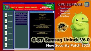 Update G-ST SamUnlock V6.0 New Patch 2023 - Samsung Unlock FRP Best Tool (Original Tool)
