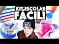 CRIANDO KIT DE MATERIAL ESCOLAR CASEIRO SEM GASTAR NADA #2 | KIM ROSACUCA