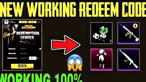 RADEEM CODE PUBG. 100 WORKING. WITH PROOF. 2023 TODAY