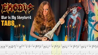 Standard Tuning TABS "War Is My Shepard" by EXODUS | Guitar Lesson by Sacra Victoria