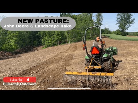 Clear land with TRACTOR attachment - YouTube