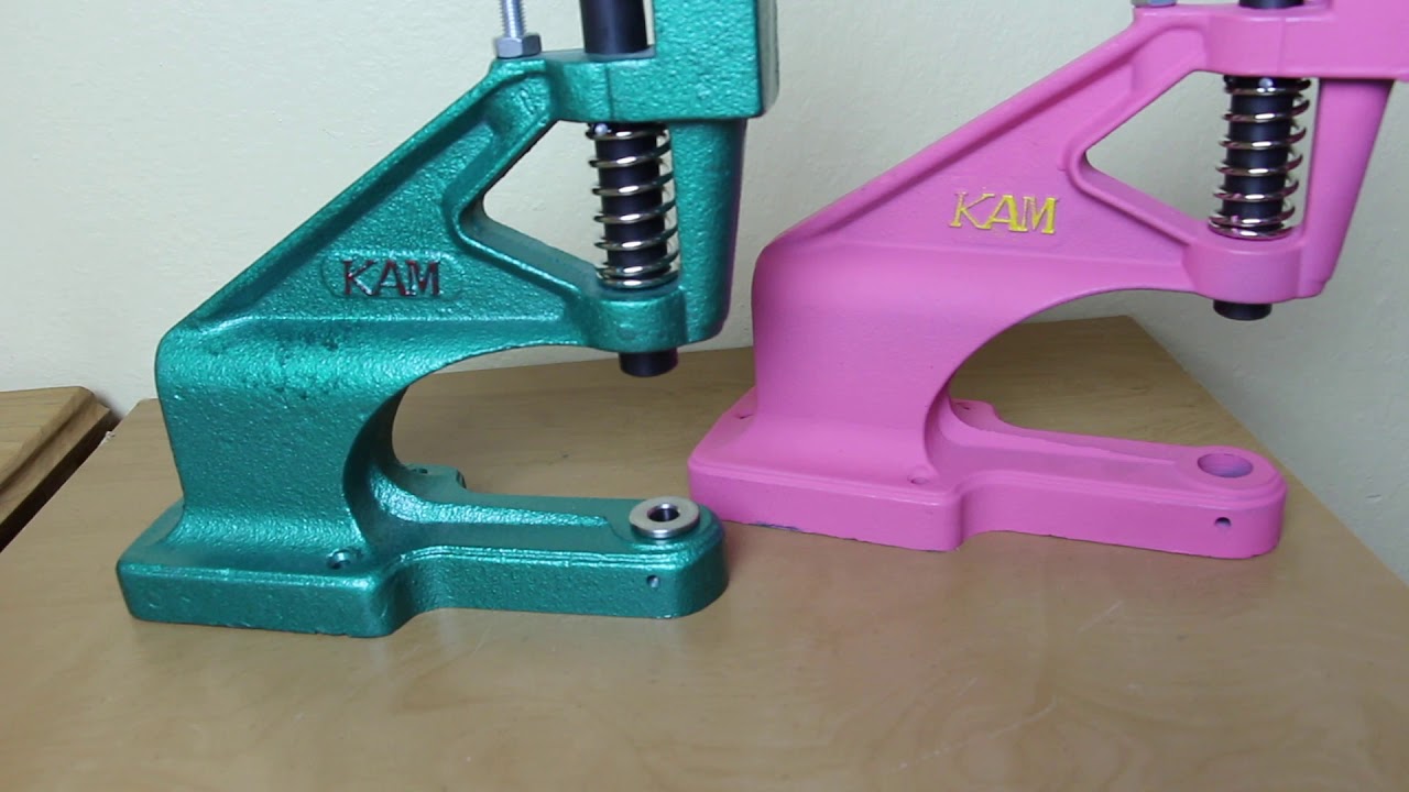 Kam Snaps DK 93 Table Top Press - How to Install DK93 Handle KAM  Professional Table Press DK-93 