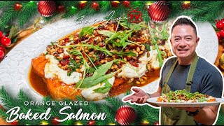 ORANGE GLAZED BAKED SALMON : #CHRISTMAS2023 | SHERSON LIAN