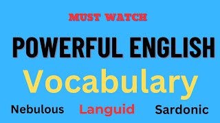 Powerful English Vocabulary | Meanings | Sentences | Examples #vocabularywords #subscribe