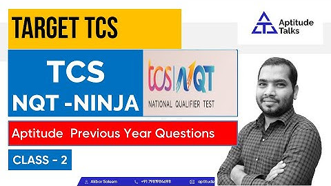 2.TCS Ninja TCS-NQT Preparation  Questions | Previous Year Numerical Ability Questions (2022 Batch)