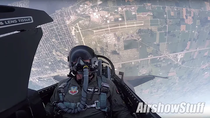 F-16 Cockpit Cam - Aerobatics and Heritage Flight w/P-51 Mustang - EAA AirVenture Oshkosh 2016