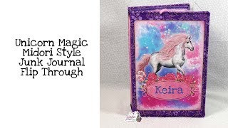 Unicorn Magic Midori Style Junk Journal