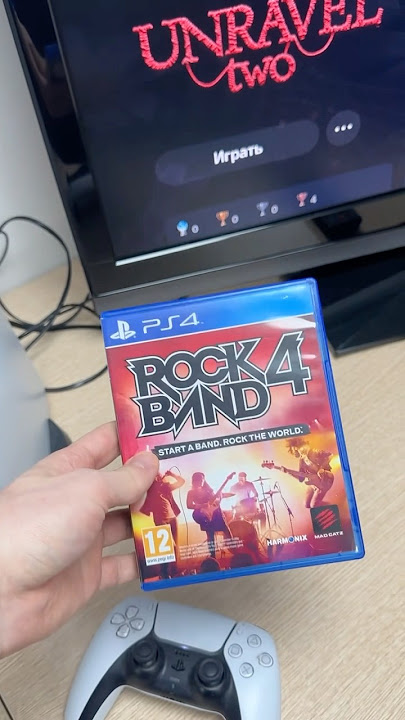 Testing PS4 Rock Band 4 disc with PS5 - works fine👍🏻 #guitarhero #rockband