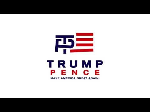 Trump Pence 2016 animated logo - true meaning behind the logo