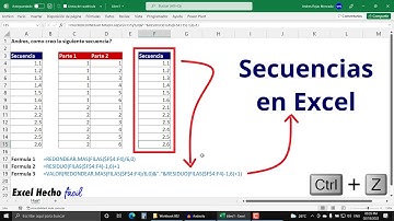 Cómo Crear Secuencias y Números Secuenciales en Excel 1.1, 1.2, 2.1, 2.2... ¡Rápido y Fácil!