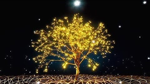 Gold Glowing Magic Tree | Motion Graphics - Videohive template