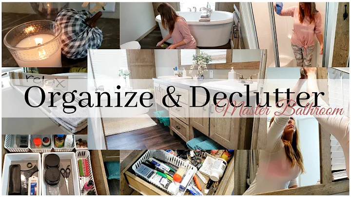 DECLUTTER AND ORGANIZE MY MASTER BATHROOM/ DOLLAR TREE HAUL/ EXTREME CLEANING MOTIVATION/#WITH ME