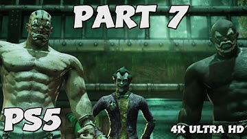Batman Return to Arkham Asylum Remastered PS5 4K Walkthrough Gameplay FULL GAME PART 7 No Commentary