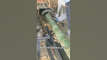 Bamboo splitting machine #craft #crafts