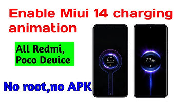 Enable Miui 14 charging animation All devices