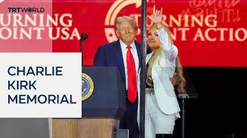 Thousands attend memorial service for far-right activist Charlie Kirk