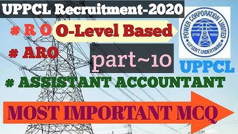 #Baghelstudy,#uppclmcq,#roaro,#assistantaccountant, UPPCL O-LEVEL BASED MCQ by Lalji Baghel