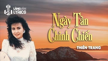 Một Ngày Tan Chiến Tranh (Song Ngọc) | Thiên Trang | Official Làng Văn (Lyrics)