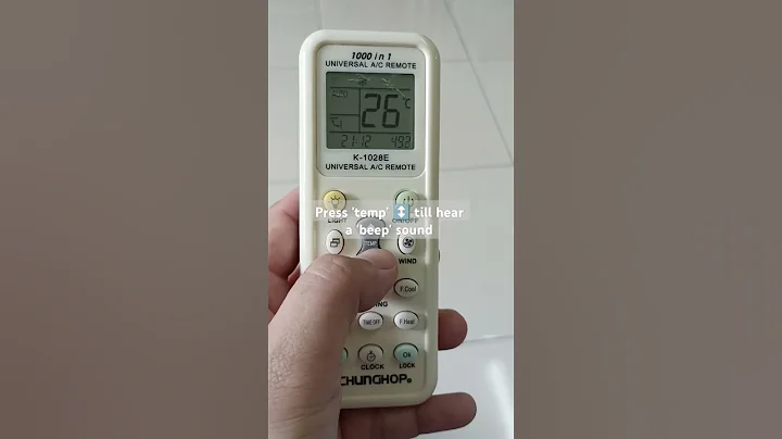 Setting the Chunghop universal AC remote (Cara setting remote AC Chunghop)