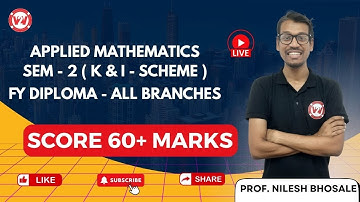 Applied Mathematics | FY DIPLOMA - CO/IF/AIML BRANCH | Session 4 | K-Scheme  💻🚀