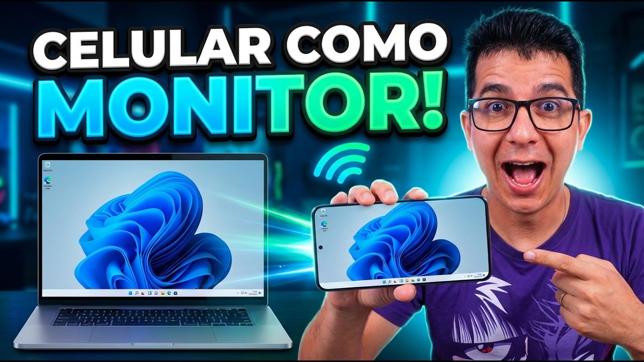 📱Como USAR qualquer CELULAR ou TABLET como Segundo Monitor! (Sem Lag e Grátis)