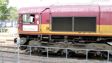 DB class 66223 with 66245 departs lincoln with RHTT part 2