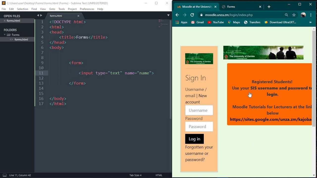 html web forms part-A - YouTube