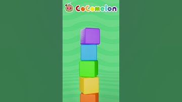 Learn Colours with Rainbow Tetris!  #cocomelon #shorts #learningvideos #rainbow