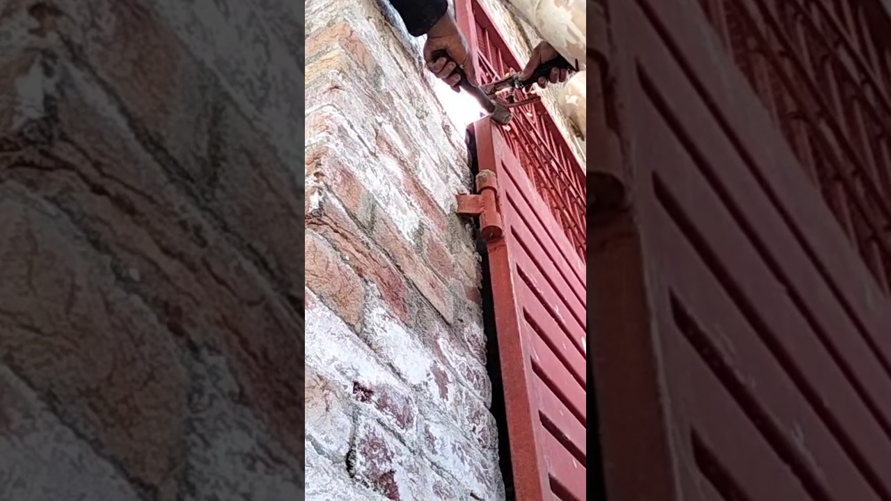 Installation of wall safety grill fix 