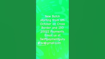 New Batch Announcement on Payments and ISO 20022